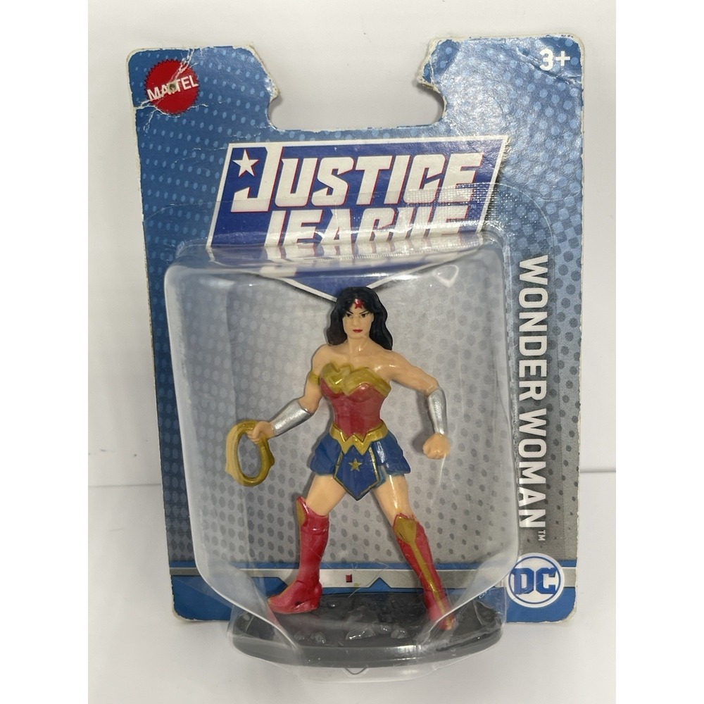 Wonder Woman Justice League DC Comics Mini Figure Mattel 3 Inch Cake Topper NEW